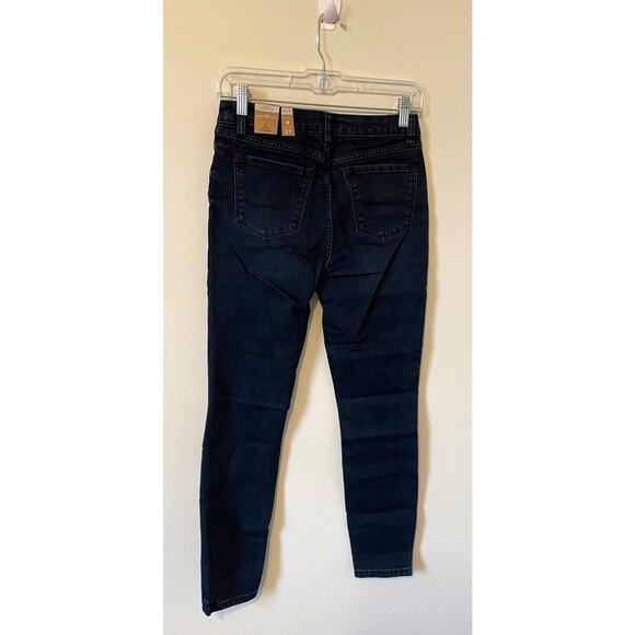 Prana High Rise Skinny Denim Jeans Dark Wash Blue Size 6 Short NEW - Picture 5 of 11